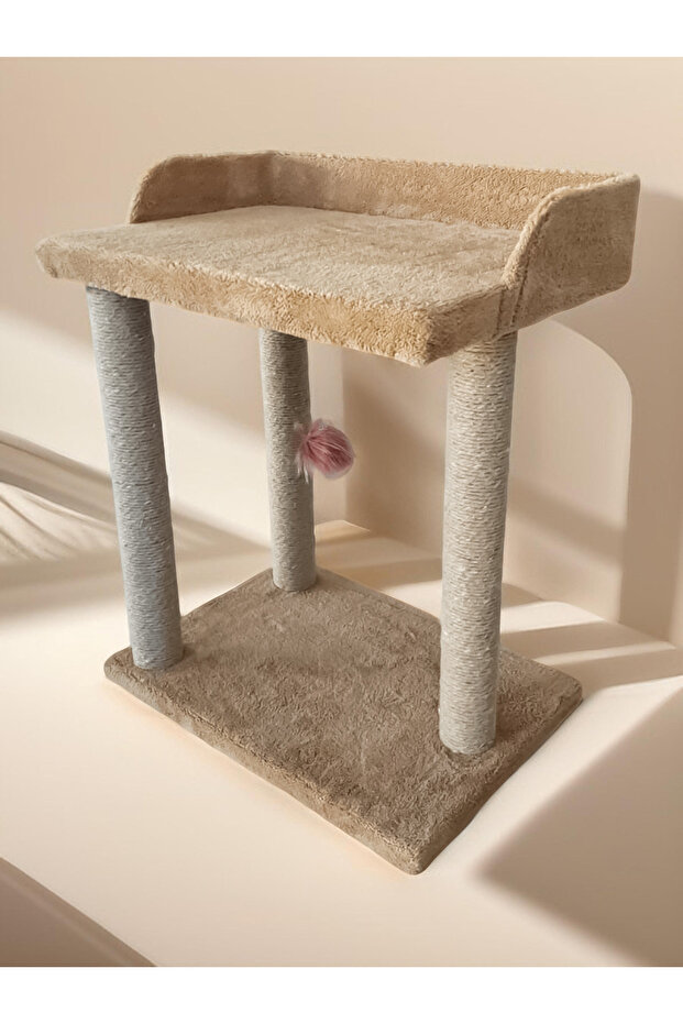Cat Scratcher Bed-Beige - 3