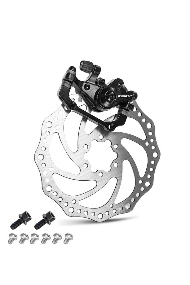 Bisiklet (ÖN) Mekanik Disk Fren Kaliper Seti Kaliper Rotor (DİSK) 160mm 6 Vidalı - 1