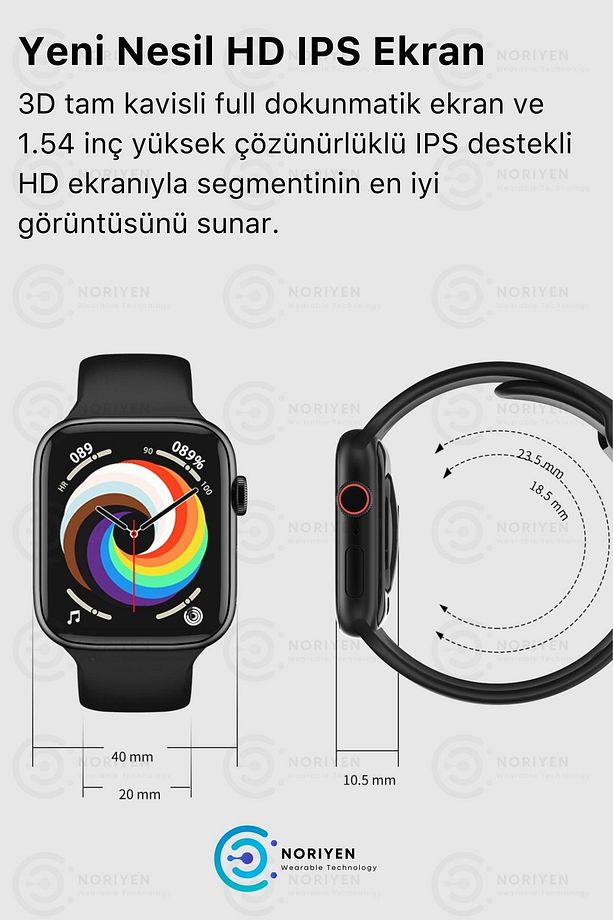 T500 Plus Yeni Seri Spor Ve Sağlık Sensörlü Ios Android Uyumlu Nabız Ve Tansiyon Ölçer Akıllı Saat - 7