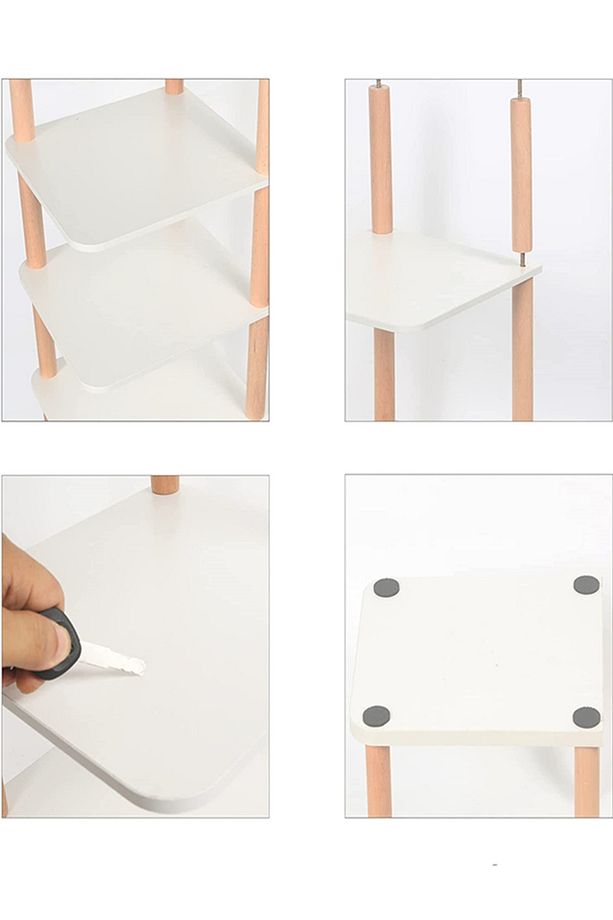 8 Katlı Dikey Ayakkabılık Yedi Bölmeli Ayakkabı Organizer Dekoratif Ayakkabı Rafı - 8