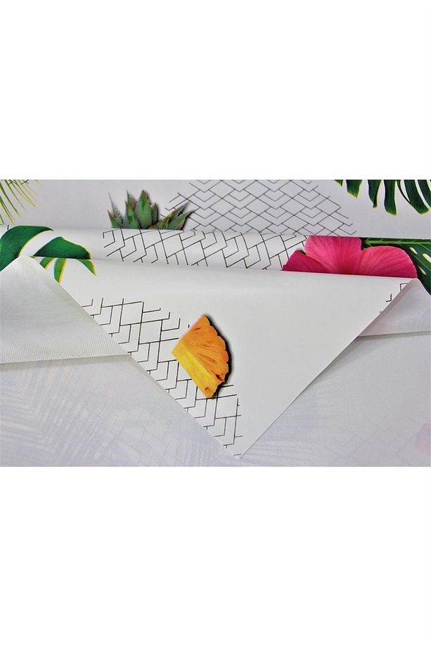 Astarlı Silinebilir Pvc Muşamba Masa Örtüsü - Ananas - 8097-1y - 4