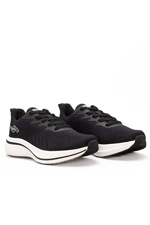 29771 Men's Black and White Laced Memory Foam Memory Sole Orthopedic Sports Shoes