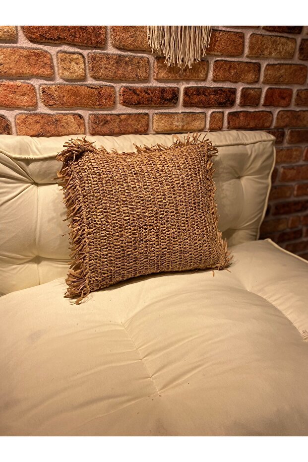 Kraft Rafya Yastık - 1