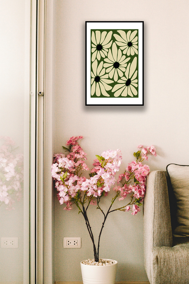 Stylish Wall Artwork, Home, Bedroom, Living Room, Office Frame-Styled Aesthetic Boho Mdf Wall Decor, 20 X 30 cm