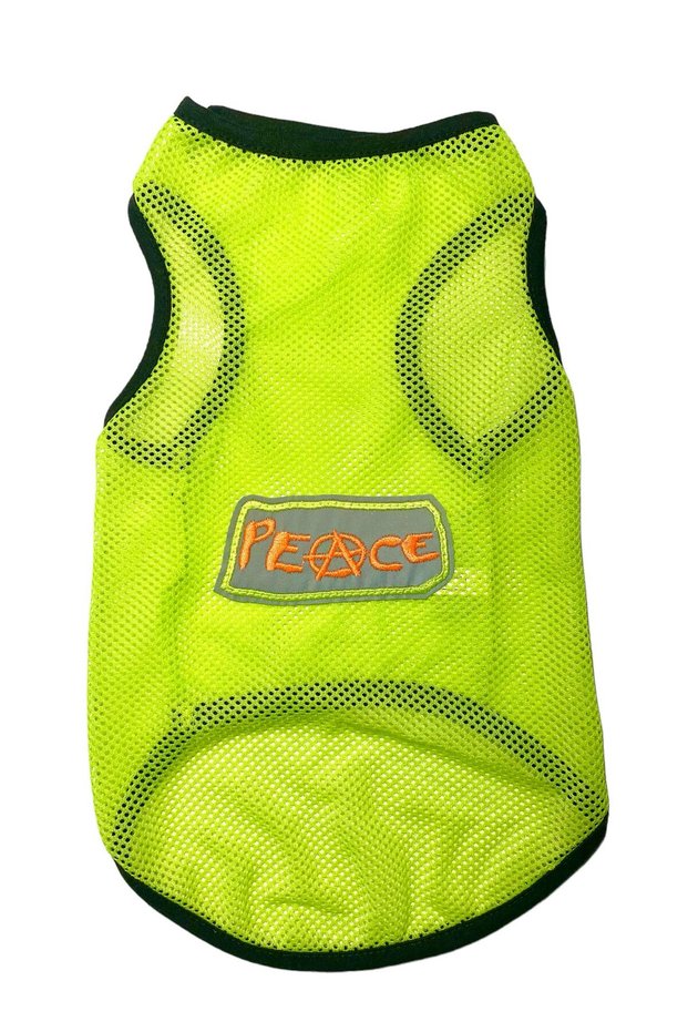 Dogi&Dog Small Breed Neon Green Peace Mesh Tank (1-10Kg)
