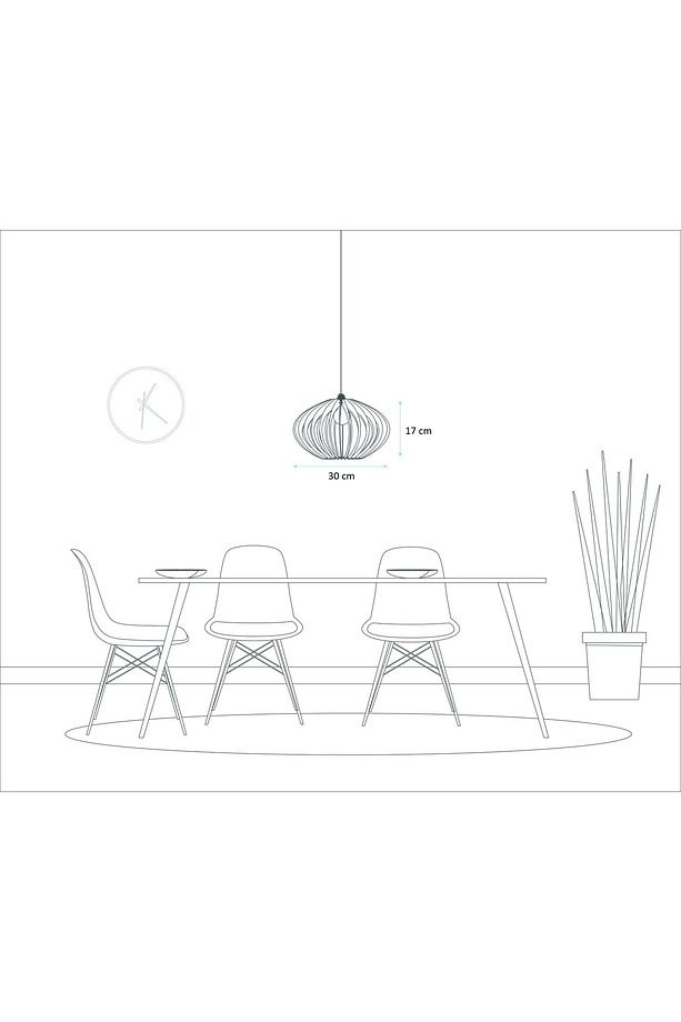 Ahşap Rustik Minimal Avize Salon Avize Rustik Avize - 8