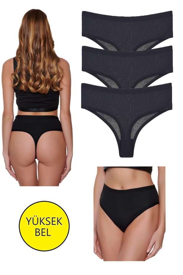 Ψηλόμεσο στρινγκ 3 Συσκευασία - 1