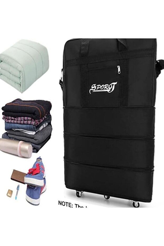 Körüklü askılı tekerlekli dev boy valiz - 1