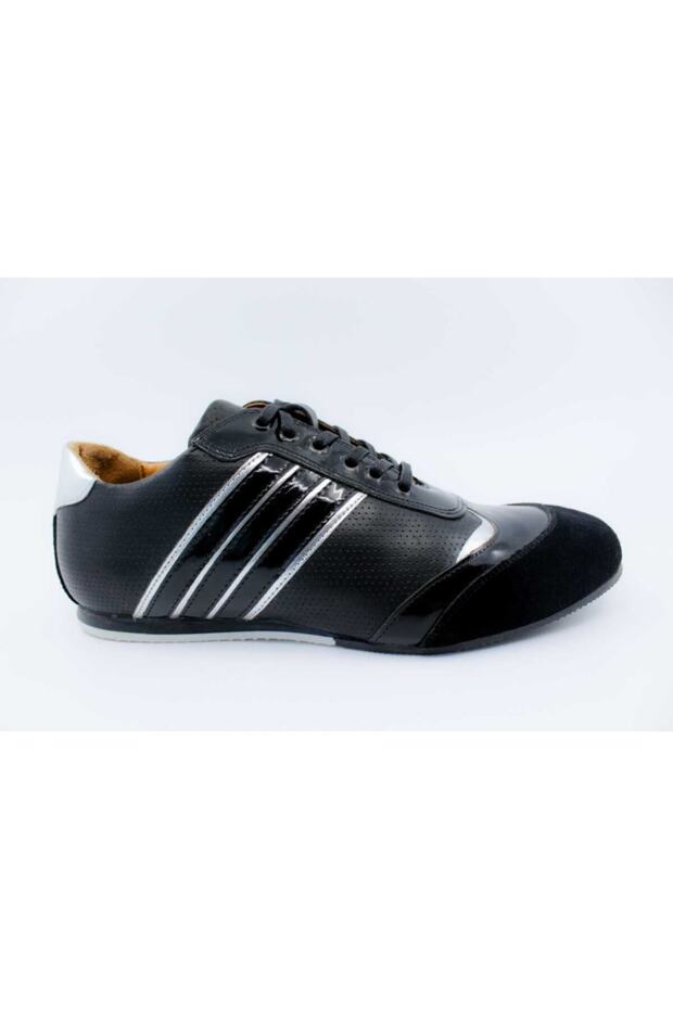 Black Black Nubuck Leather Sneaker Shoes 017132991N02