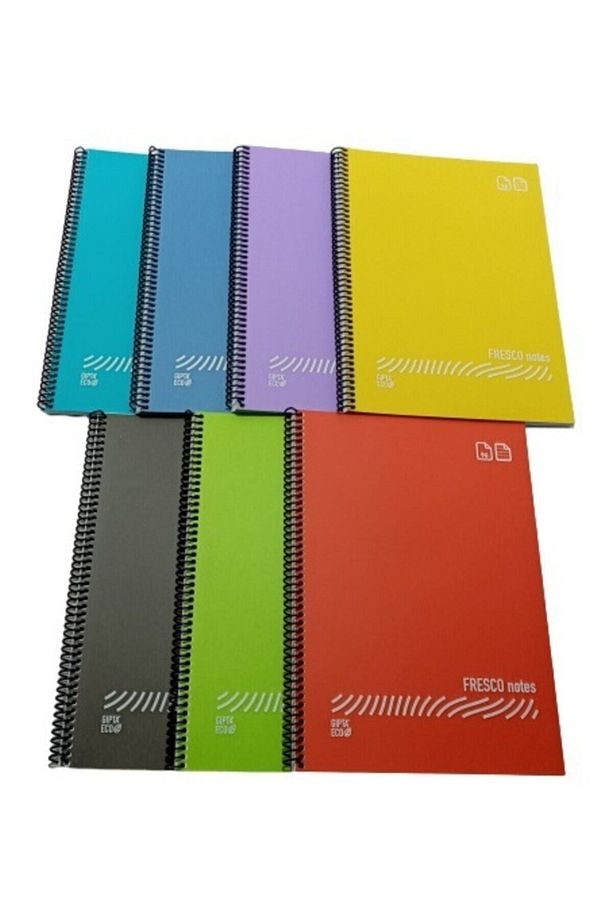 Fresco Spiralli Plastik Kapak A4 Defter 80 Yaprak Çizgisiz - 3