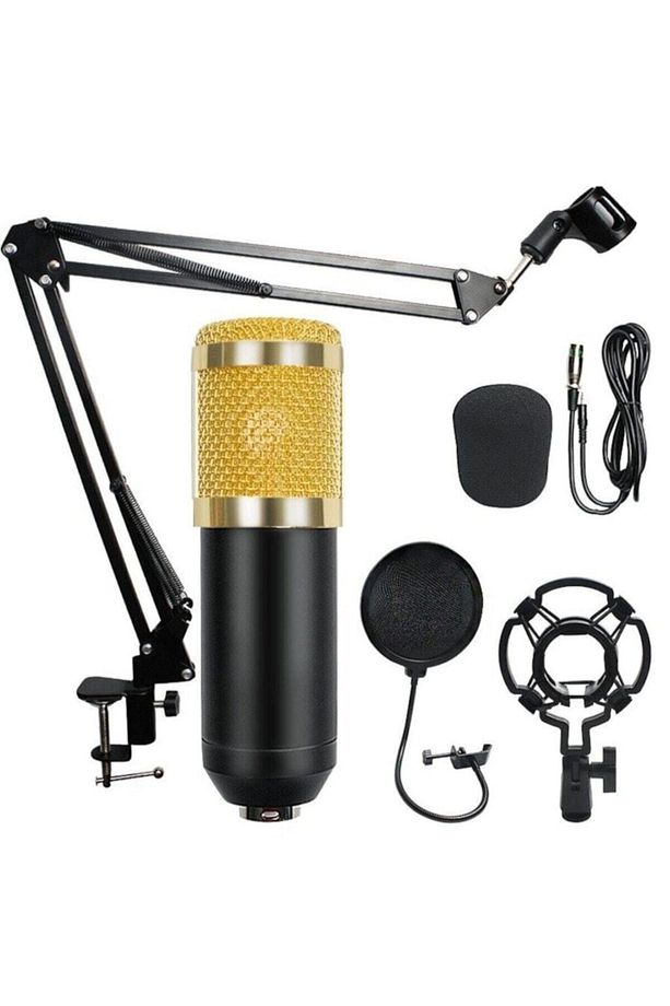 Bm800 Stüdyo Kayıt Youtuber Mikrofonu Seti + Stand + Pop Filtre - 1