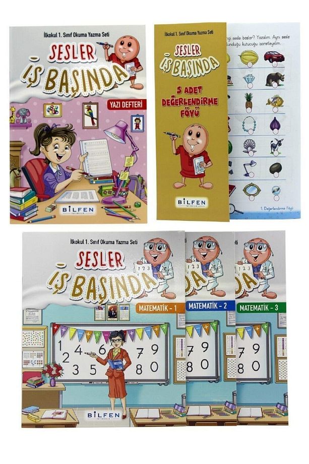 Bilfen 1. Sınıf Okuma Yazma Seti Sesler Iş Başında - 3