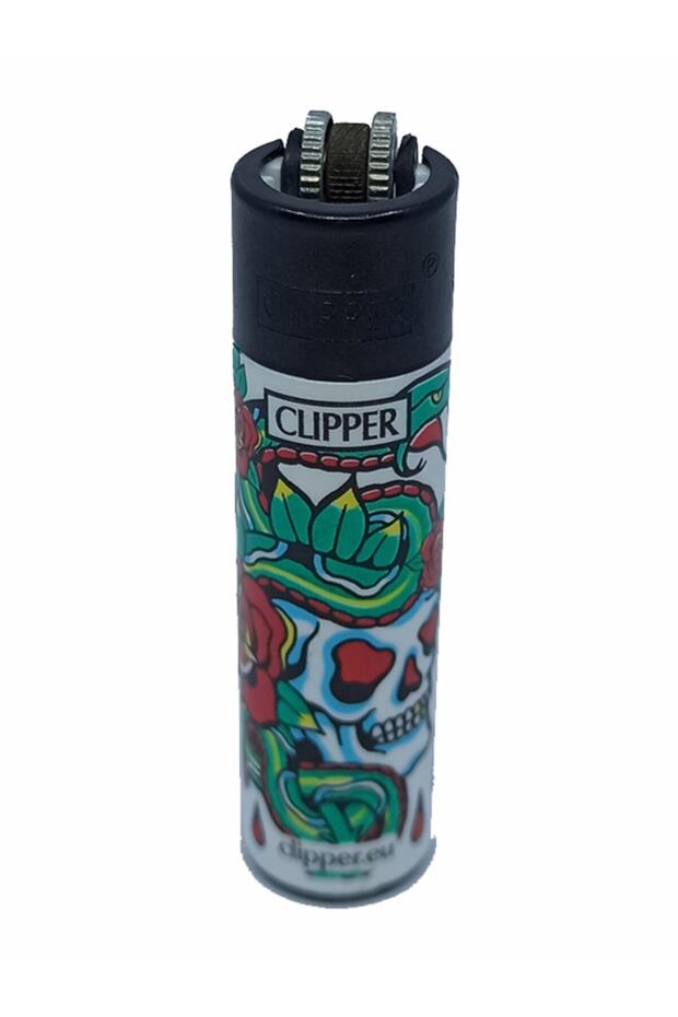 Titu Market Clıpper Model Tek Pürmüz Yılan Desenli Renkli Çakmak - 1