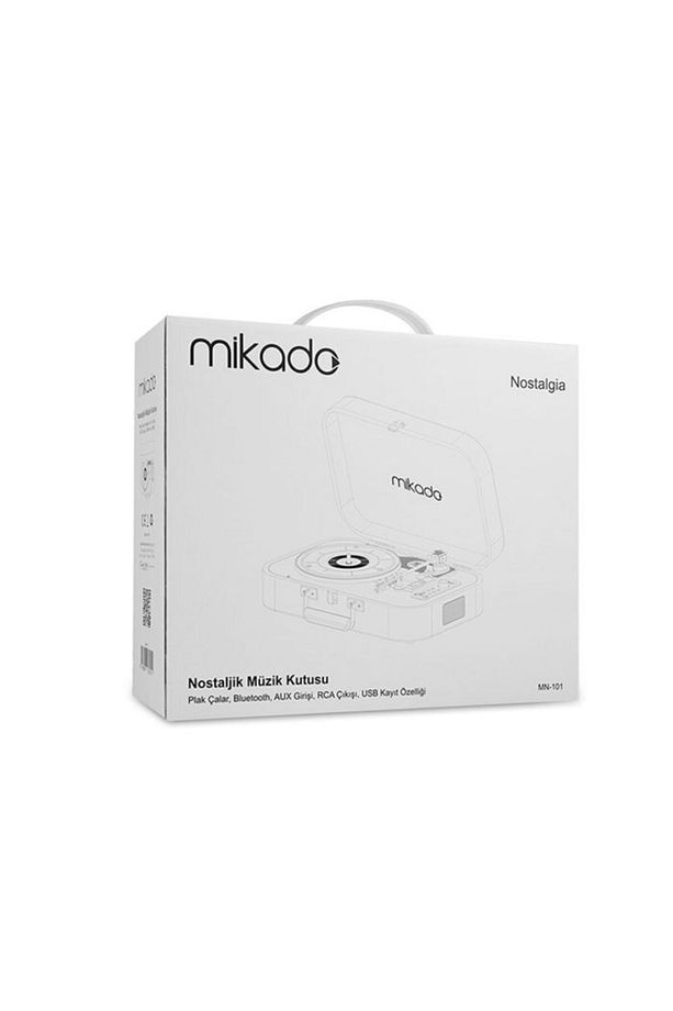 Nostalgia Mn-101 Pikap Fil Dişi Usb+rca+bluetooth Destekli Müzik Kutusu - 9
