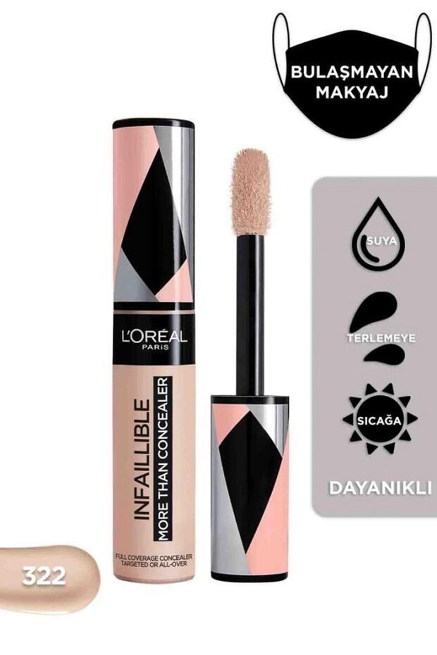 Loreal Infaillible More Than Concealer 322 Ivory - Ivore 11ml - 2