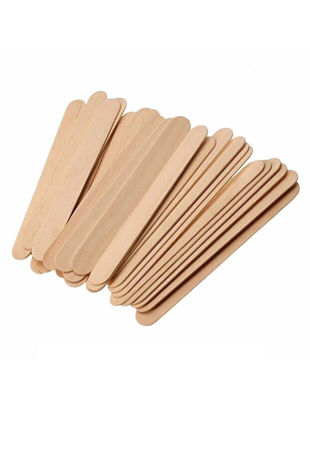 Pearl Waxing 100 Pieces Wooden Spatulas