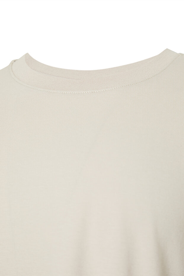Kahverengi-Taş Oversize 2'li Paket Basic %100 Pamuklu T-Shirt TMNSS24TS00038 - 4