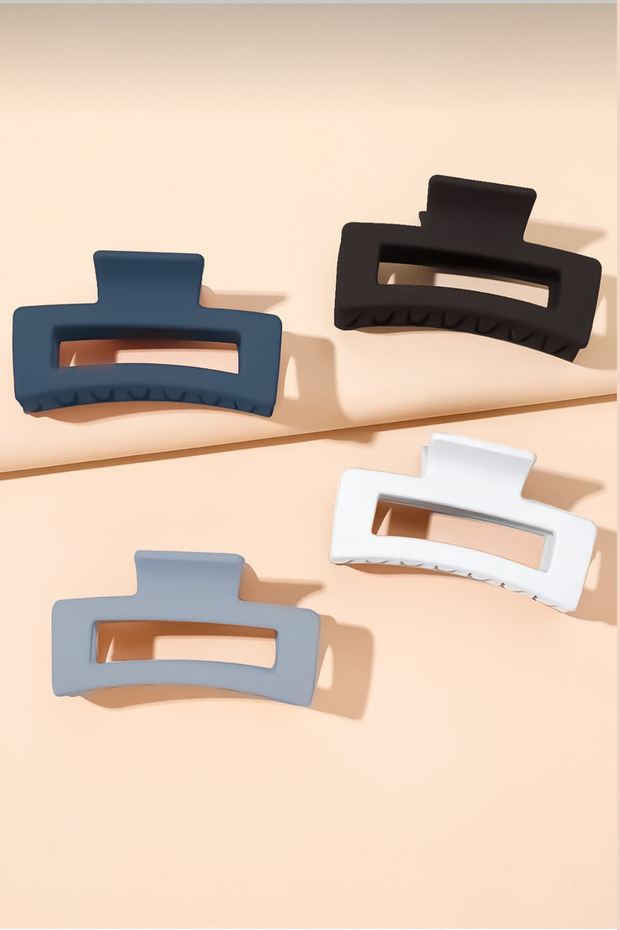 Women's 4 Piece XL Gray Latch Buckle Set Square