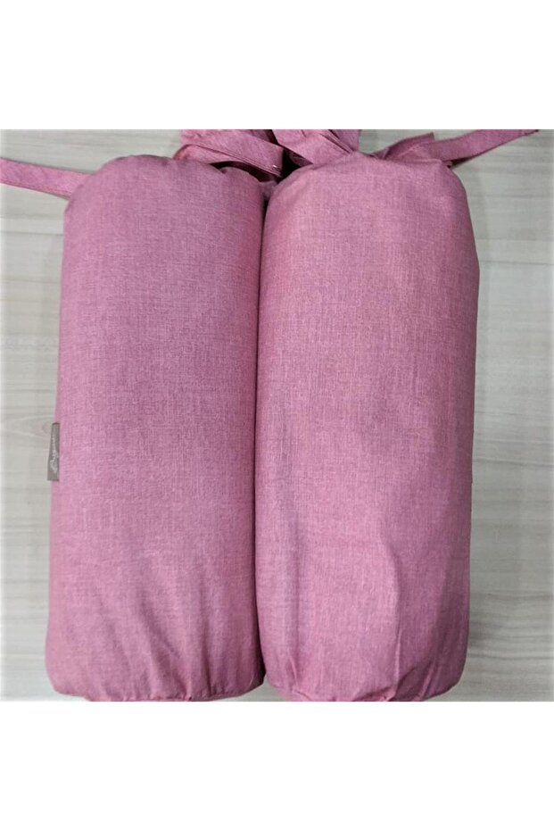 Double Fitted (Elastic) Bed Sheet Set Bazaar Teo Dusty Rose