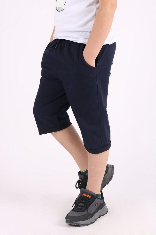 Erkek Çocuk Basic Double Paça Cepli Şort Kapri - 2