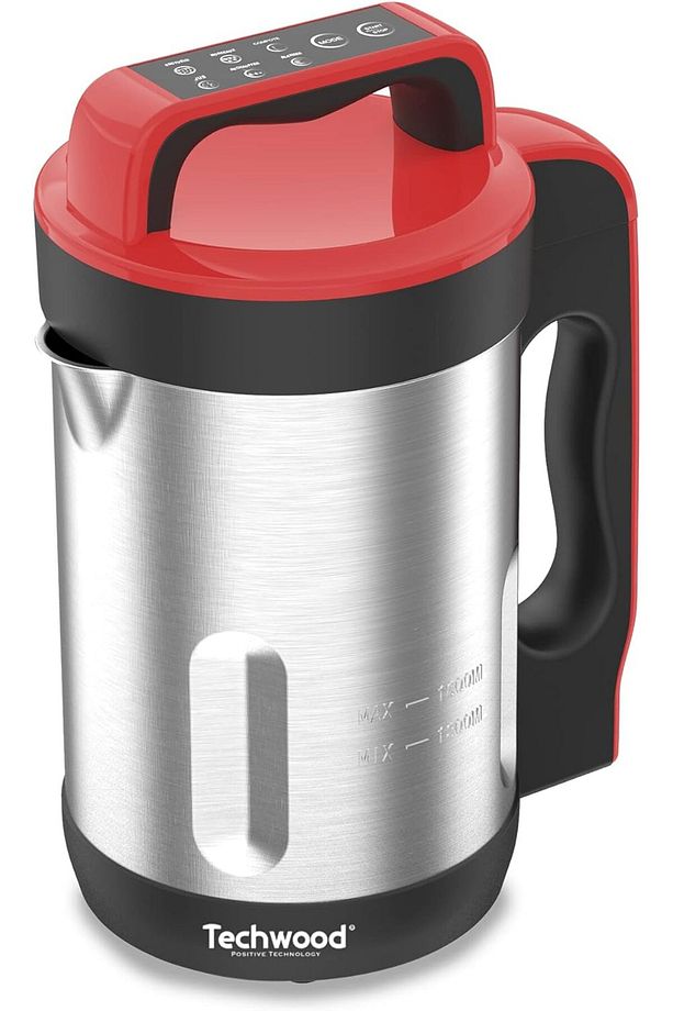 Paslanmaz Çelik Çorba Makinesi - Sıcak Tutma Ayarı ve Programlanabilir Özellik 1.6 Litre Kapasite - 1