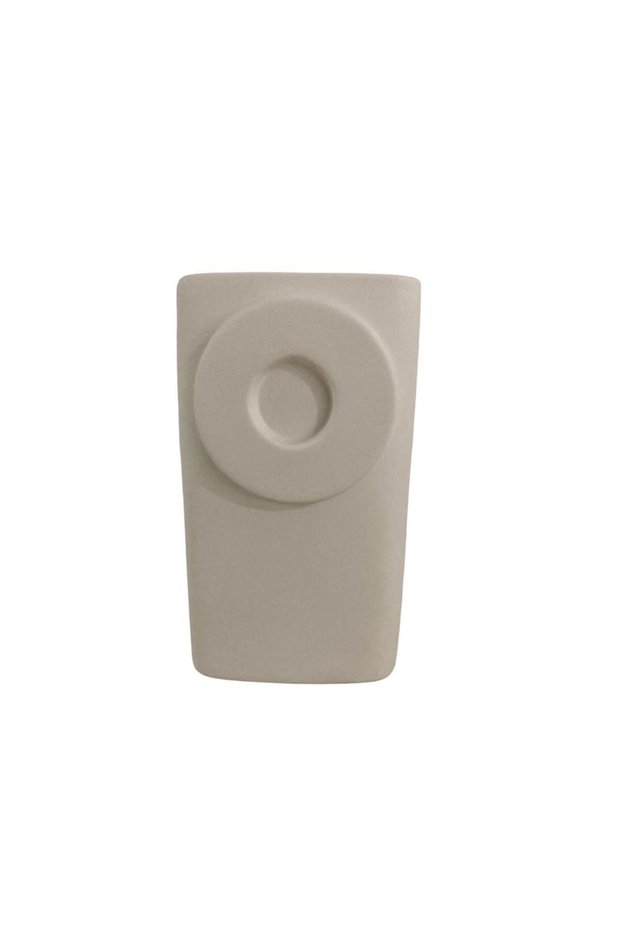 White Ceramic Vase - Decorative and Durable