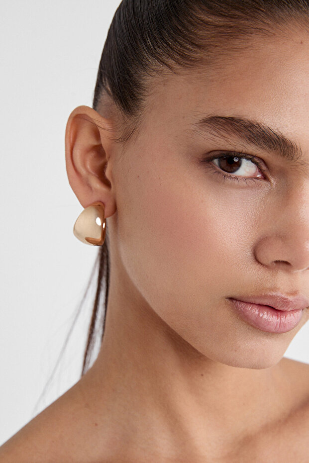 3’lü kalın mini küpe seti - 2