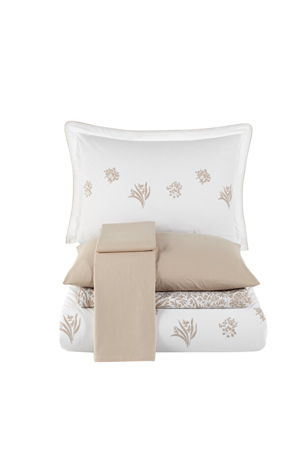 Romeo - Spring Bej - Çift Kişilik Pike Seti - 4