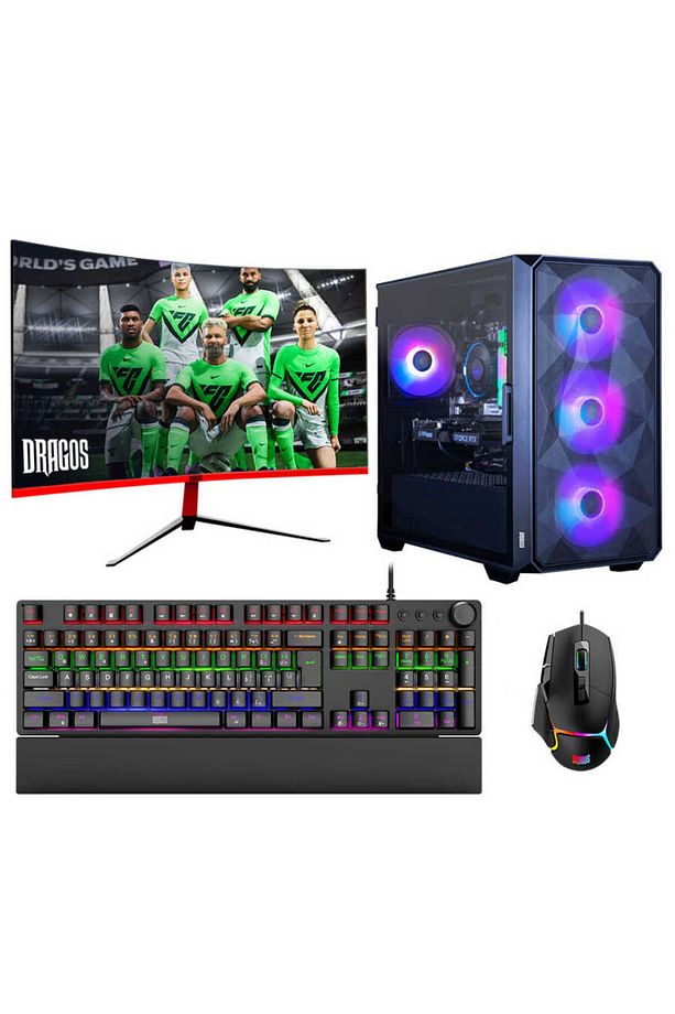 DRx6746 i5 11400F 16GB DDR4 1TB SSD 8GB RTX4060 27 inç Curved Monitör Oyuncu Bilgisayarı - 1