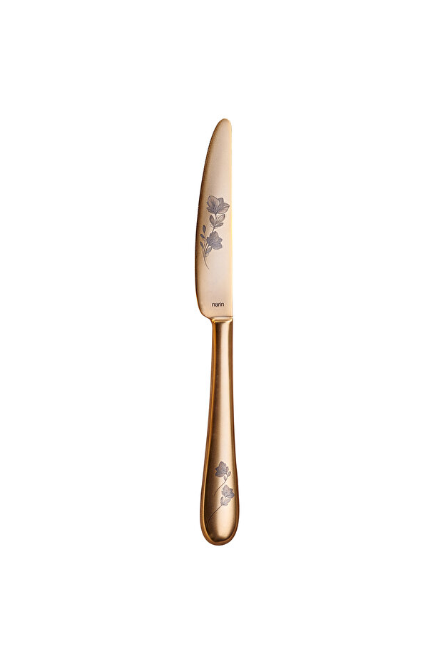 Epsilon Sweet Knife - Complete Matte Gold Flower - 12 Pcs