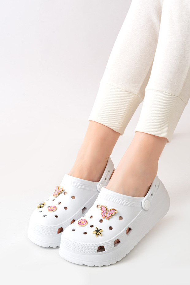 Women's Rhinestone Light Comfortable High Heel Platform Beach Pool Slippers Sandals