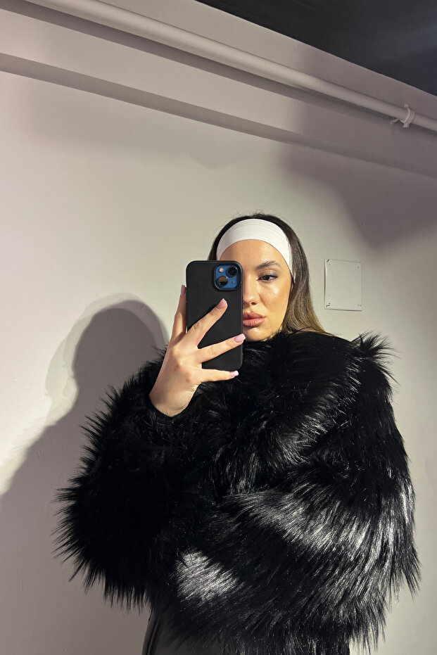 Suni Kürk Ceket - 3