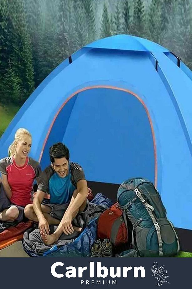 Premium Su Geçirmez Kapı Sineklik Tüllü Dayanıklı Kumaş Pratik Kolay Kurulum 2-3 Kişilik Kamp Çadırı - 3