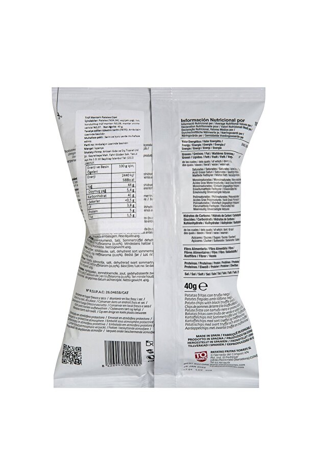 Siyah Trüf Mantarlı Patates Cipsi 40 G - 2