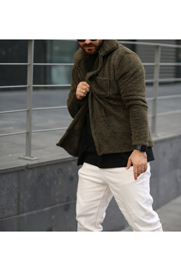 CEPLİ PELUŞ GÖMLEK - 5