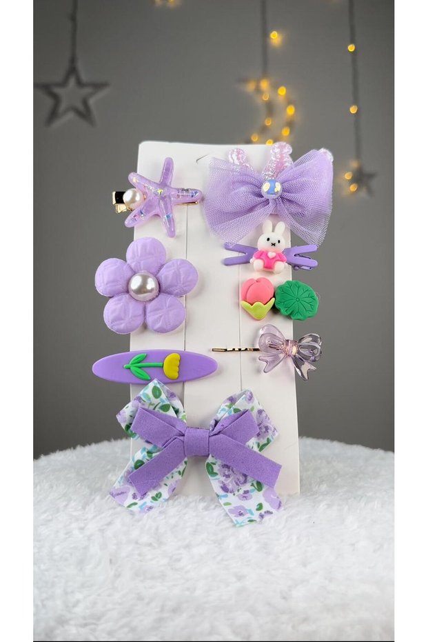New Season Children's Buckle Set with Clamp Clip 8 Pieces