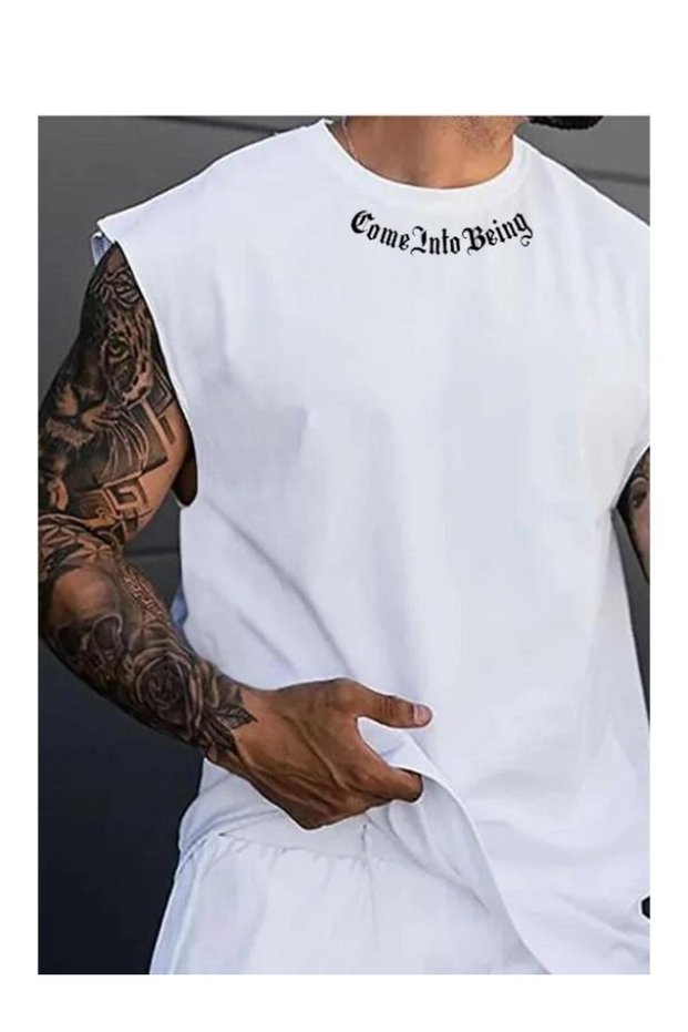 MEN'S COME INTO BEING THROAT Printed Oversize T-shirt