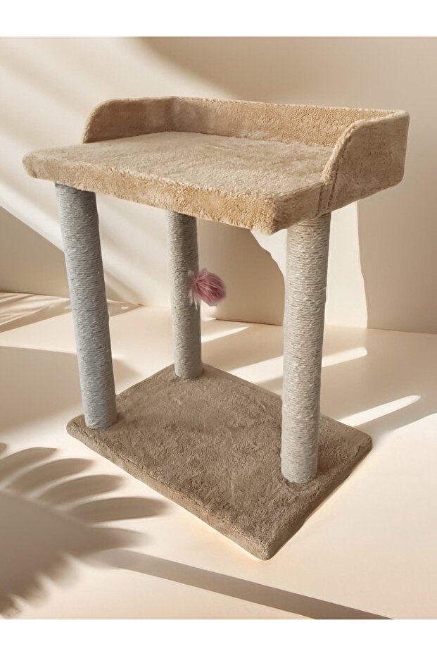 Cat Scratcher Bed-Beige - 2