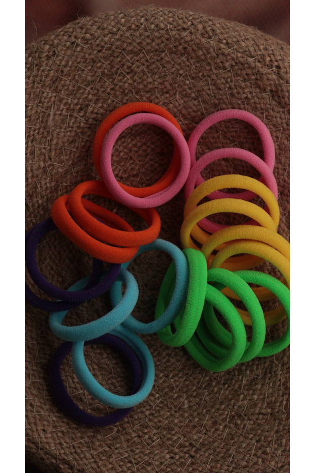 20-Piece Women's Colorful Elastic Hair Tie Set