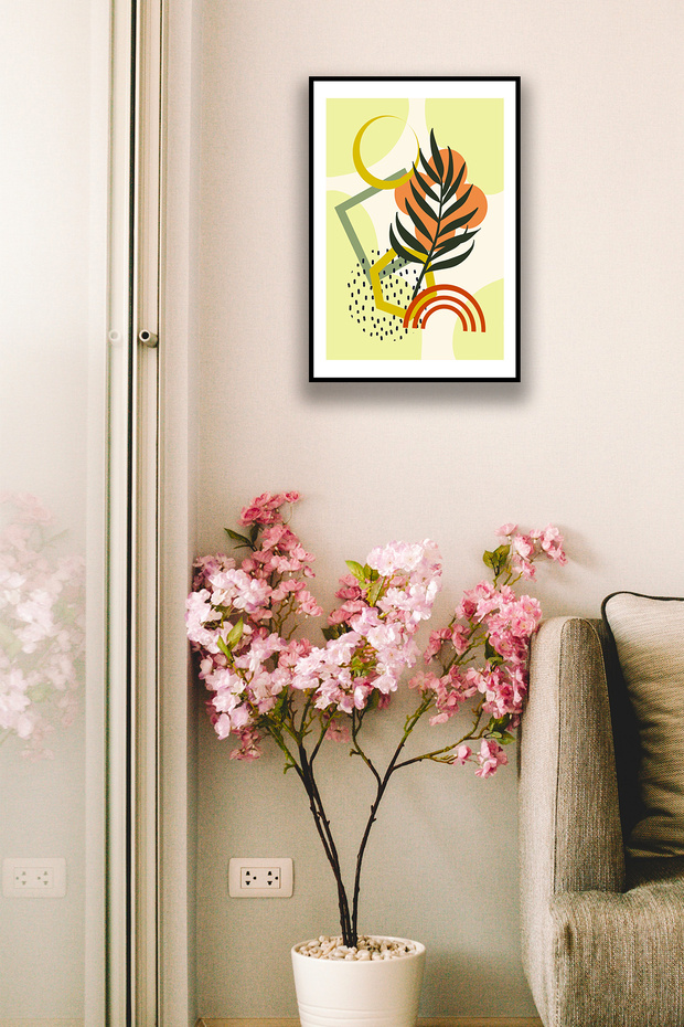 Stylish Wall Artwork, Home, Bedroom, Living Room, Office Frame-Styled Aesthetic Boho Mdf Wall Decor, 20 X 30 cm