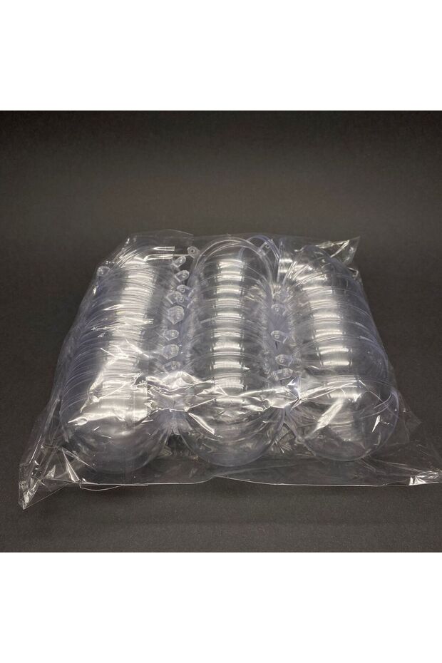 MİKA BALON - KRİSTAL KÜRE - AÇILABİLİR DEKOR İÇİN PLEKSİ TOP 6 CM 20Lİ PAKET - 5