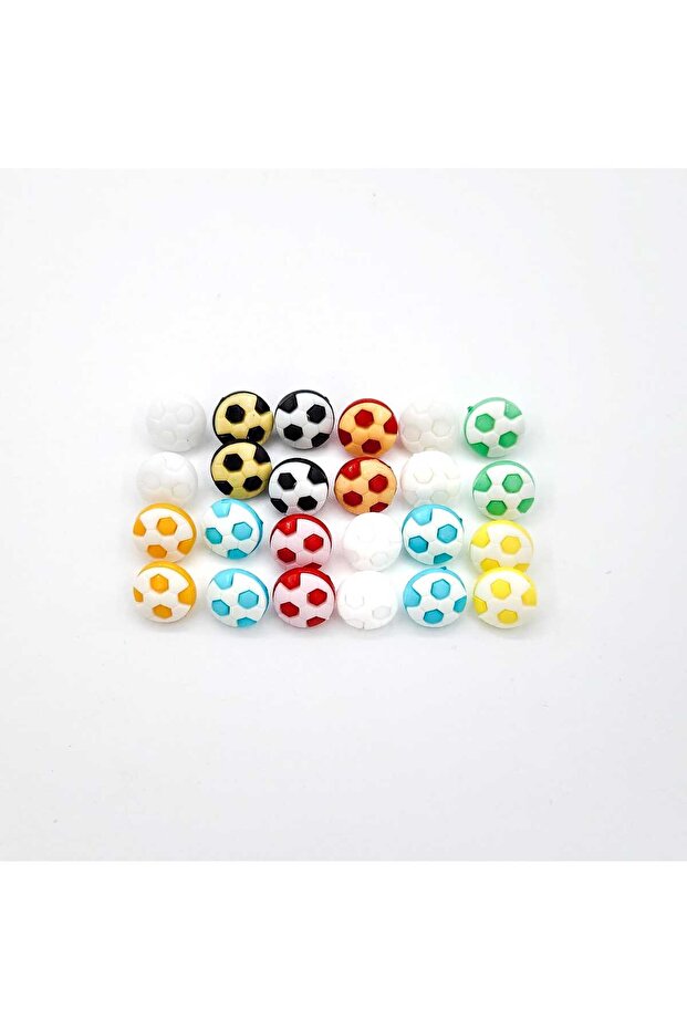 120 Pieces Football Ball Baby Button Set, Baby Button