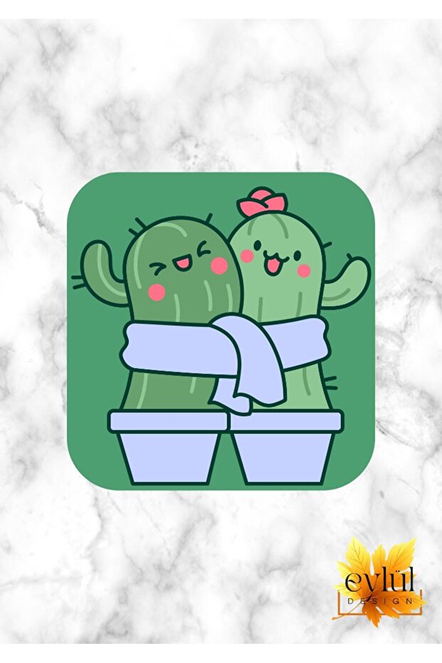 Dear Cactuses Printed Special Design Printed MDF Square Coaster