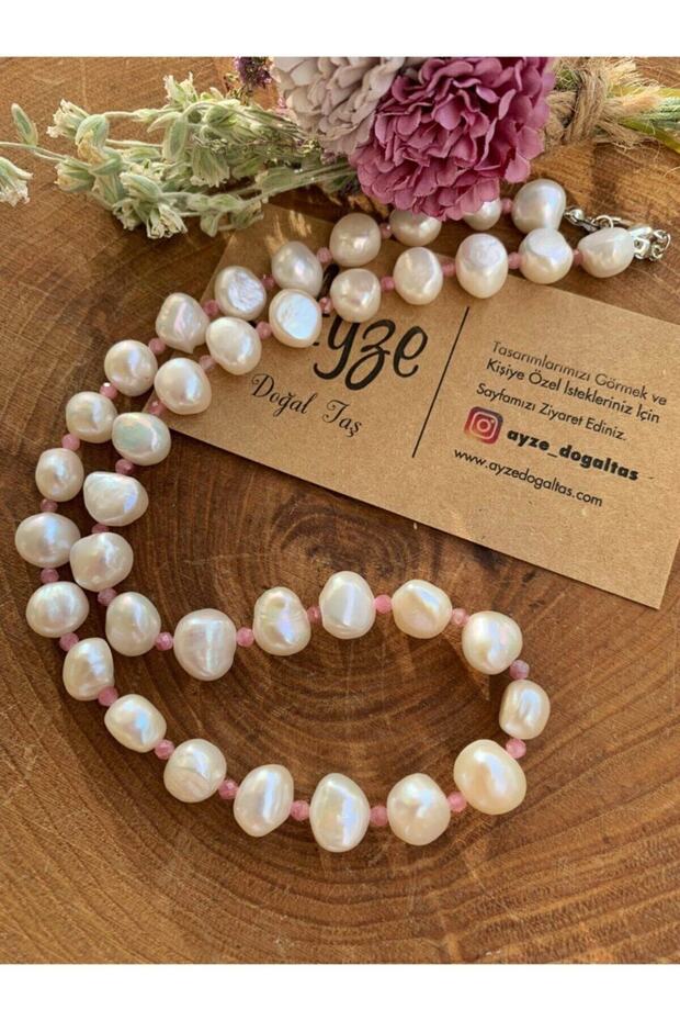 Our Certified Pearl and Pink Tourmaline Design Necklace