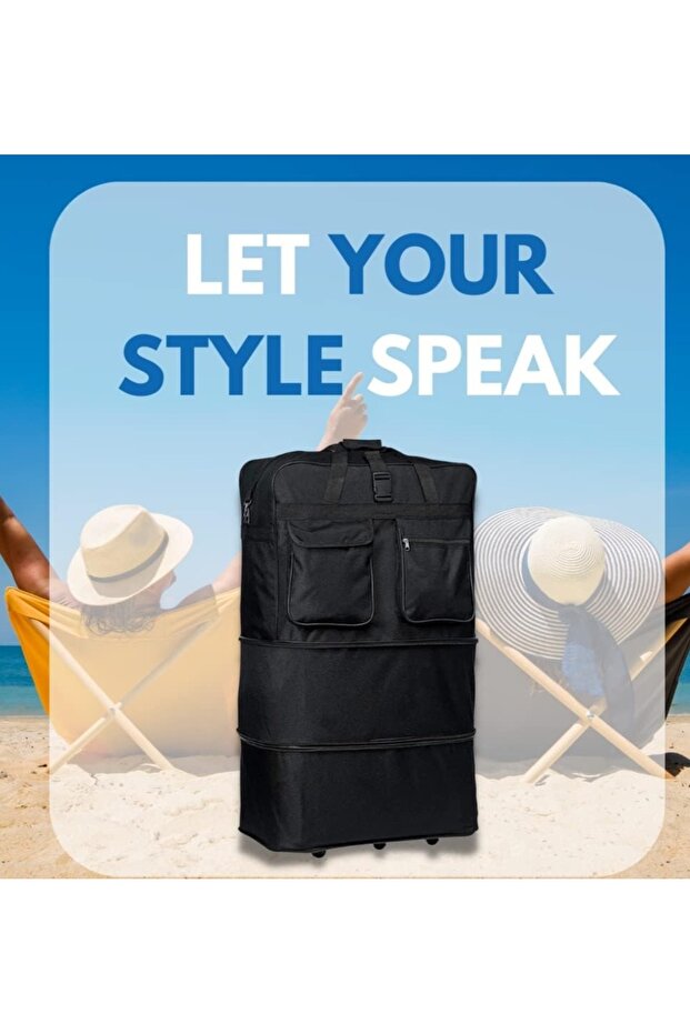 Körüklü askılı tekerlekli dev boy valiz - 2