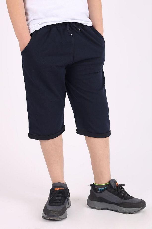 Erkek Çocuk Basic Double Paça Cepli Şort Kapri - 4