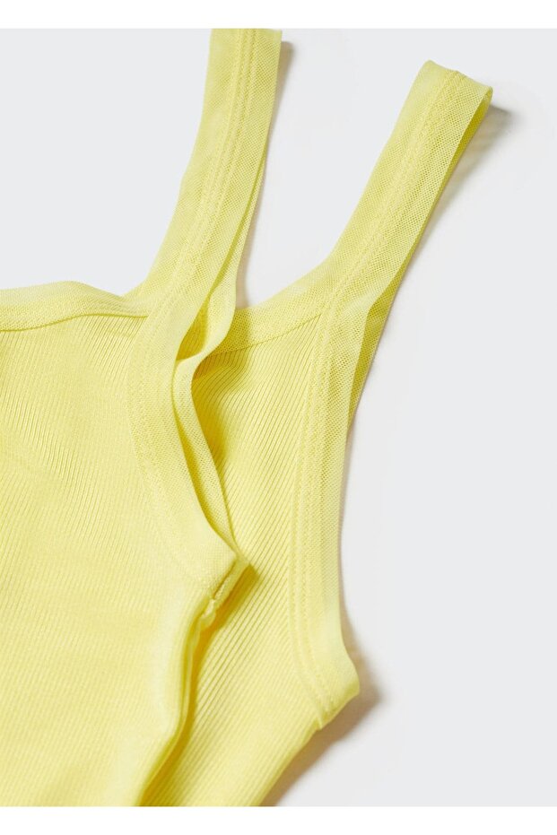 Ribana askılı bluz - 5