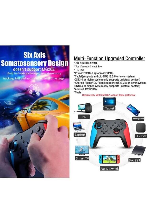 Android IOS PC Uyumlu Tablet Smartphone N.Switch PS3 PS4 TV Box Uyumlu Joystick Gamepad - 4