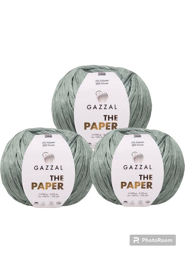THE PAPER 3'LÜ YUMUŞAK KAĞIT RAFYA ÇANTA ŞAPKA EL ÖRGÜ İPİ - 1