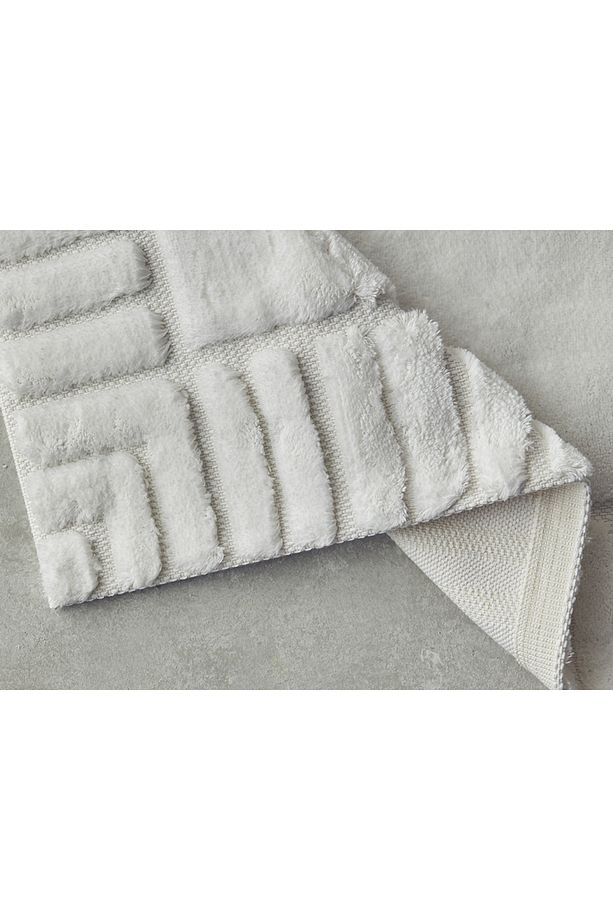 Pearly Pamuklu Banyo Paspası Seti Ekru - 2